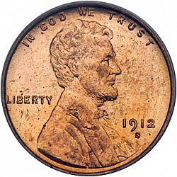 1 cent 1912 Large Obverse coin
