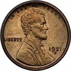 1 cent 1921 Large Obverse coin