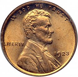1 cent 1923 Large Obverse coin
