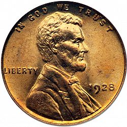1 cent 1928 Large Obverse coin