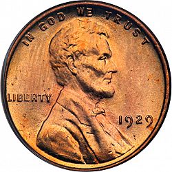 1 cent 1929 Large Obverse coin