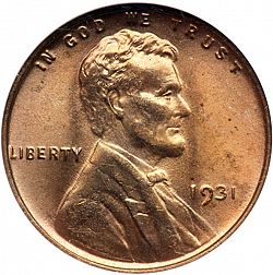 1 cent 1931 Large Obverse coin
