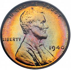 1 cent 1940 Large Obverse coin