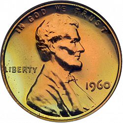 1 cent 1960 Large Obverse coin