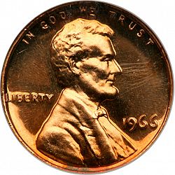 1 cent 1966 Large Obverse coin