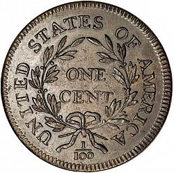 1 cent 1796 Large Reverse coin