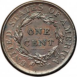 1 cent 1809 Large Reverse coin