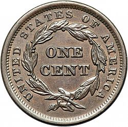 1 cent 1841 Large Reverse coin