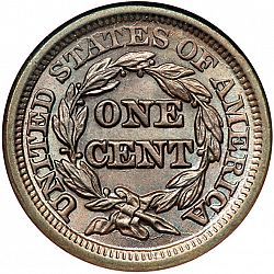1 cent 1847 Large Reverse coin