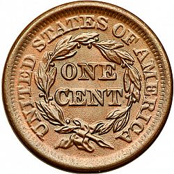 1 cent 1850 Large Reverse coin