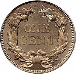 1 cent 1858 Large Reverse coin
