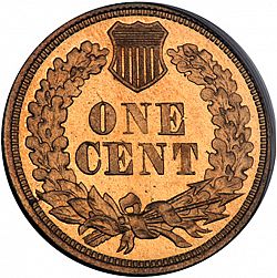 1 cent 1862 Large Reverse coin