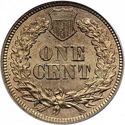 1 cent 1863 Large Reverse coin