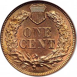 1 cent 1867 Large Reverse coin