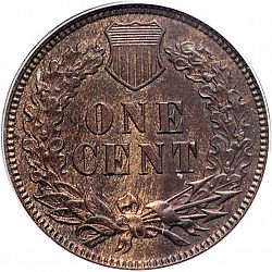 1 cent 1872 Large Reverse coin