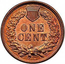 1 cent 1881 Large Reverse coin