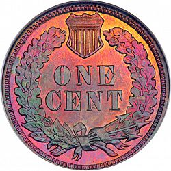 1 cent 1882 Large Reverse coin