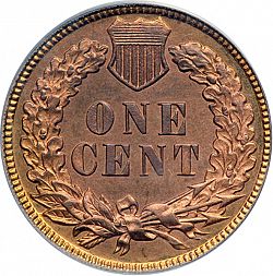 1 cent 1885 Large Reverse coin
