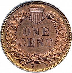 1 cent 1885 Large Reverse coin
