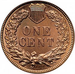 1 cent 1887 Large Reverse coin
