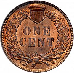 1 cent 1889 Large Reverse coin
