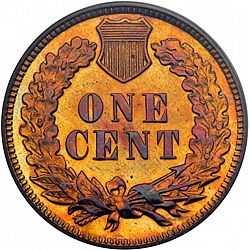 1 cent 1901 Large Reverse coin