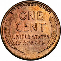 1 cent 1927 Large Reverse coin