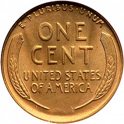 1 cent 1938 Large Reverse coin