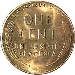 1 cent 1951 Large Reverse coin