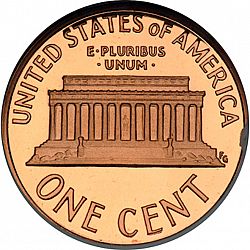 1 cent 1990 Large Reverse coin