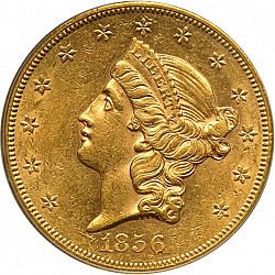 20 dollar 1856 Large Obverse coin