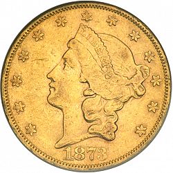 20 dollar 1873 Large Obverse coin