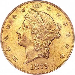 20 dollar 1879 Large Obverse coin
