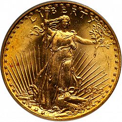 20 dollar 1922 Large Obverse coin