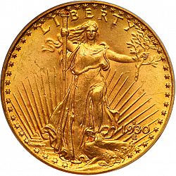 20 dollar 1930 Large Obverse coin