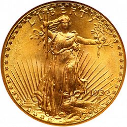 20 dollar 1932 Large Obverse coin