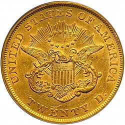 20 dollar 1853 Large Reverse coin