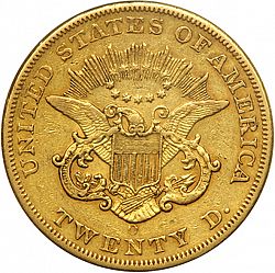 20 dollar 1853 Large Reverse coin