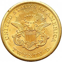 20 dollar 1855 Large Reverse coin