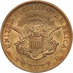 20 dollar 1860 Large Reverse coin