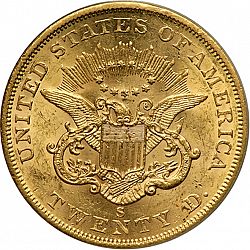 20 dollar 1861 Large Reverse coin