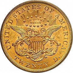 20 dollar 1868 Large Reverse coin
