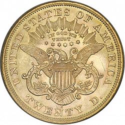 20 dollar 1869 Large Reverse coin
