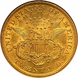 20 dollar 1872 Large Reverse coin