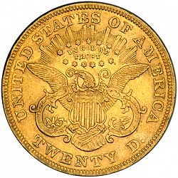 20 dollar 1873 Large Reverse coin