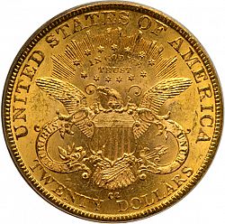 20 dollar 1882 Large Reverse coin