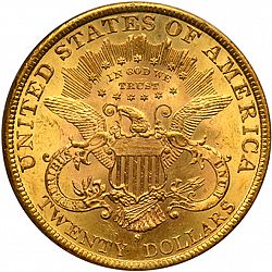 20 dollar 1884 Large Reverse coin