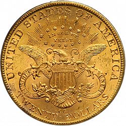 20 dollar 1885 Large Reverse coin