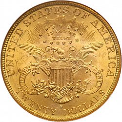 20 dollar 1888 Large Reverse coin