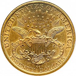 20 dollar 1889 Large Reverse coin
